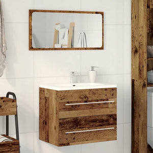 Waschbeckenunterschrank Altholz-Optik 60 cm