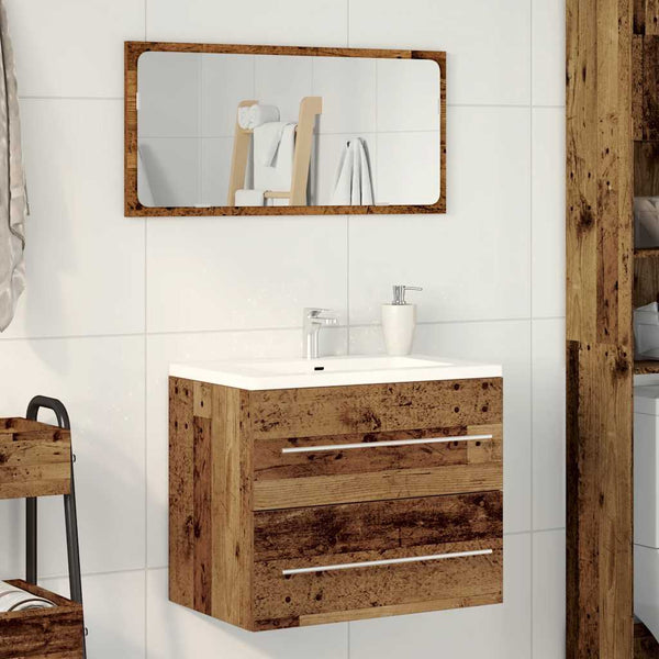 Waschbeckenunterschrank Altholz-Optik 60 cm
