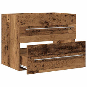 Waschbeckenunterschrank Altholz-Optik 60 cm