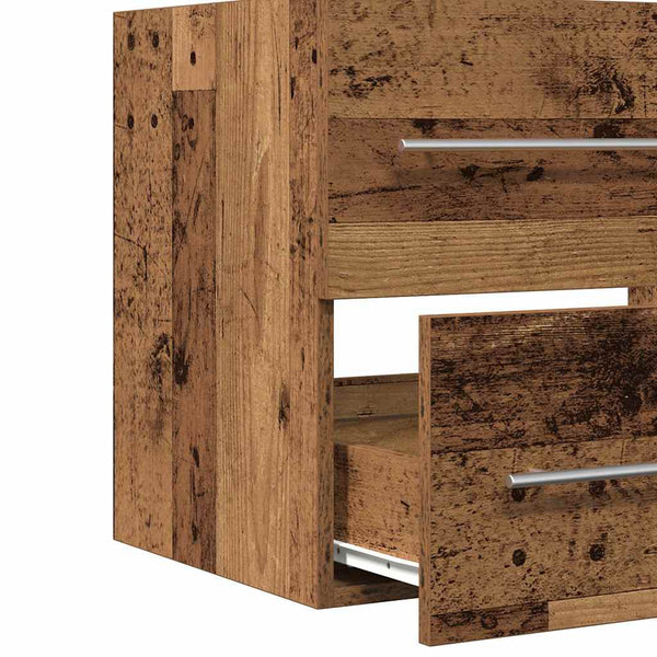 Waschbeckenunterschrank Altholz-Optik 60 cm