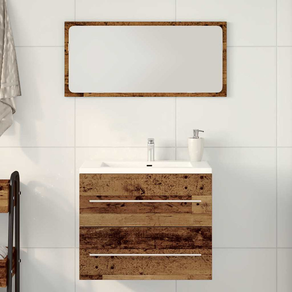 Waschbeckenunterschrank Altholz-Optik 60 cm