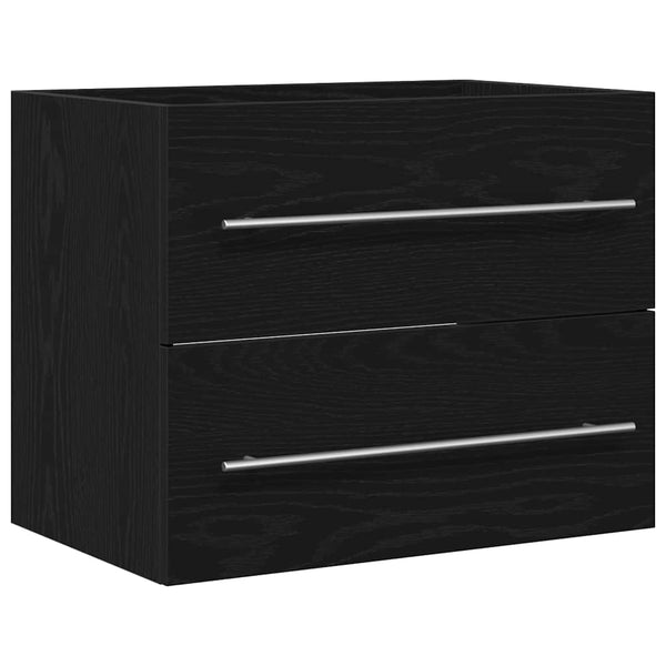 Waschbeckenunterschrank Schwarz Eiche 60cm