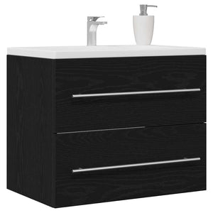Waschbeckenunterschrank Schwarz Eiche 60cm