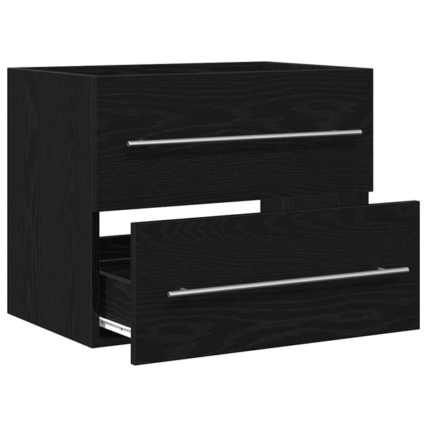 Waschbeckenunterschrank Schwarz Eiche 60cm