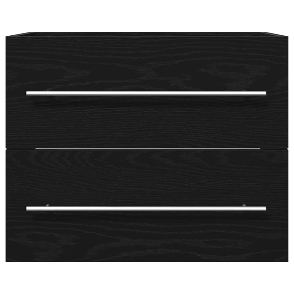 Waschbeckenunterschrank Schwarz Eiche 60cm