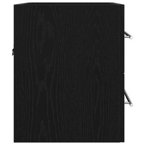Waschbeckenunterschrank Schwarz Eiche 60cm