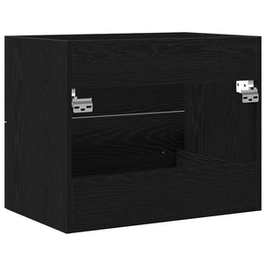 Waschbeckenunterschrank Schwarz Eiche 60cm