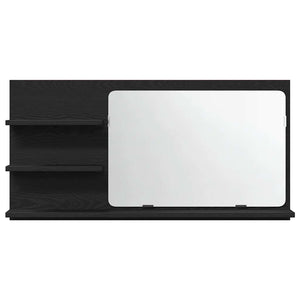 Badezimmer Spiegelschrank, Schwarze Eiche, 90cm