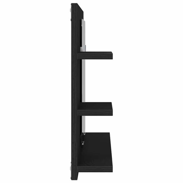 Badezimmer Spiegelschrank, Schwarze Eiche, 90cm