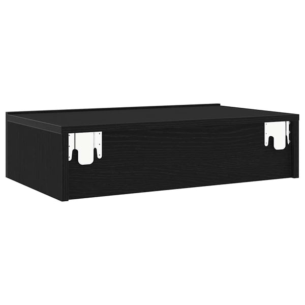 TV-Schrank mit LED Schwarze Eiche 60cm
