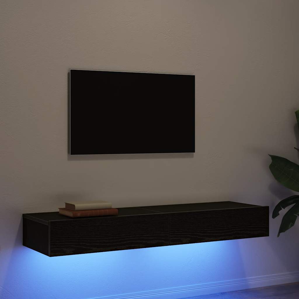 TV-Schränke mit LED Schwarz 60 cm