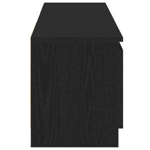 TV-Schrank Schwarz Eichen-Optik mit LED