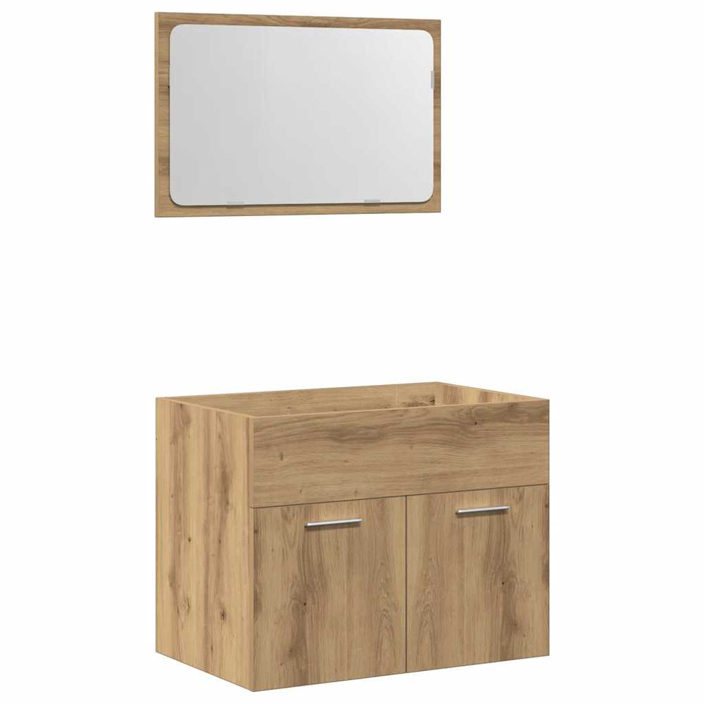 2-tlg. Badmöbel-Set Artisan Eiche