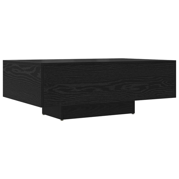 Schwarzer Couchtisch Eichenoptik 85x55 cm