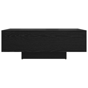 Schwarzer Couchtisch Eichenoptik 85x55 cm