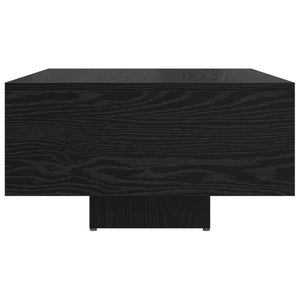 Schwarzer Couchtisch Eichenoptik 85x55 cm