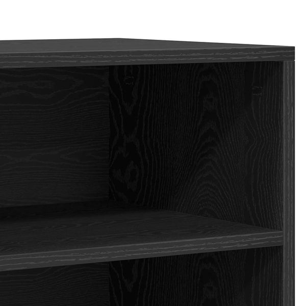 Schwarzes Sideboard Eichenoptik 57 cm