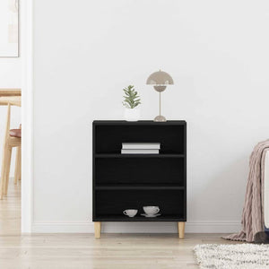 Schwarzes Sideboard Eichenoptik 57 cm