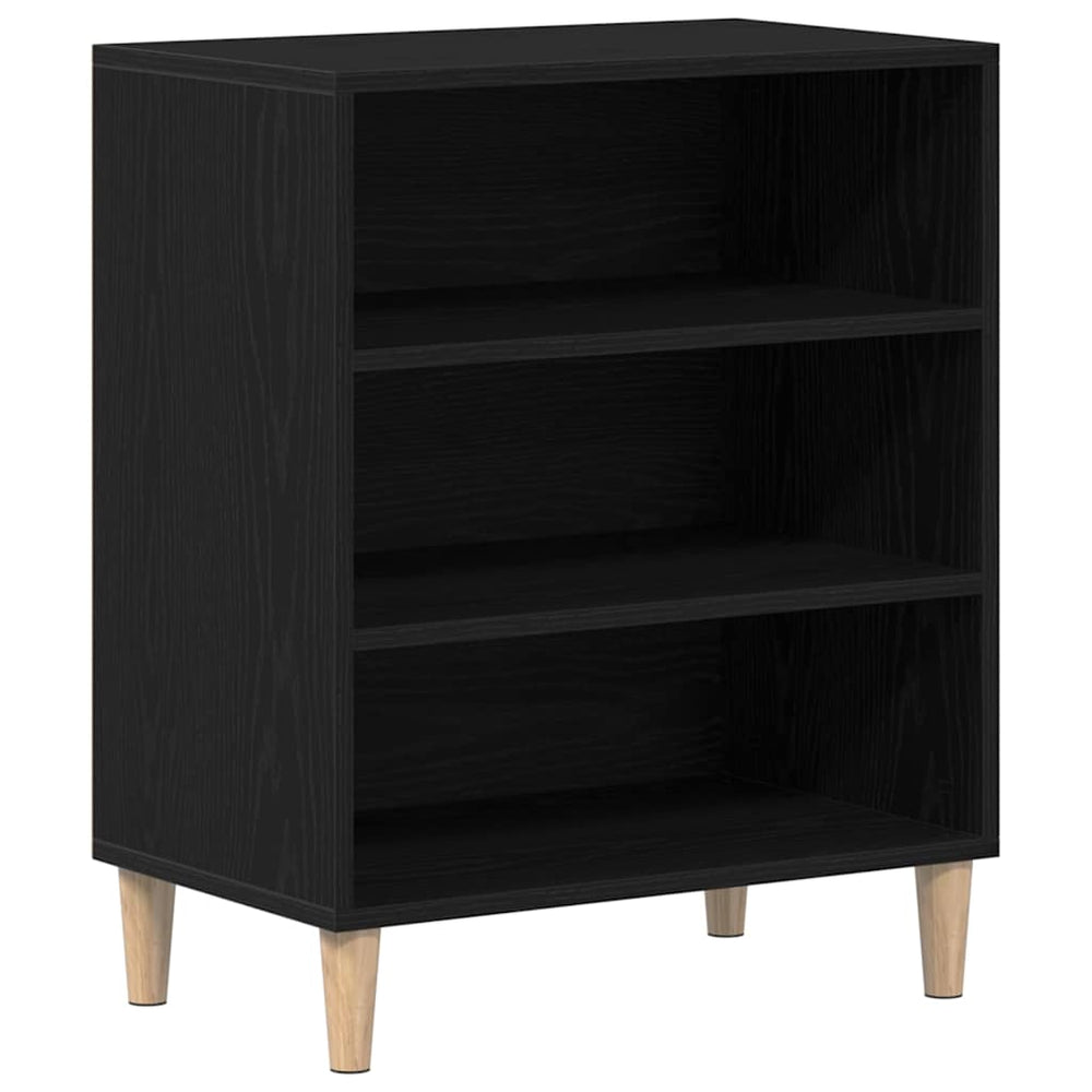 Schwarzes Sideboard Eichenoptik 57 cm