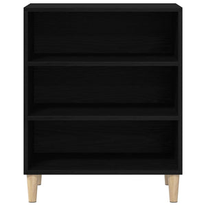Schwarzes Sideboard Eichenoptik 57 cm