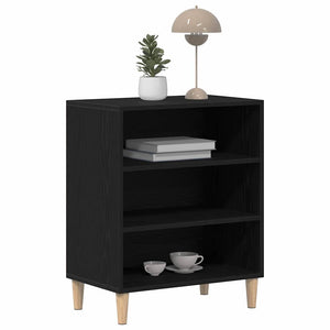 Schwarzes Sideboard Eichenoptik 57 cm