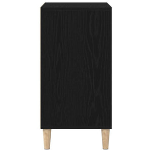 Schwarzes Sideboard Eichenoptik 57 cm
