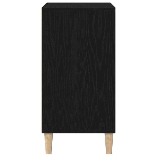 Schwarzes Sideboard Eichenoptik 57 cm