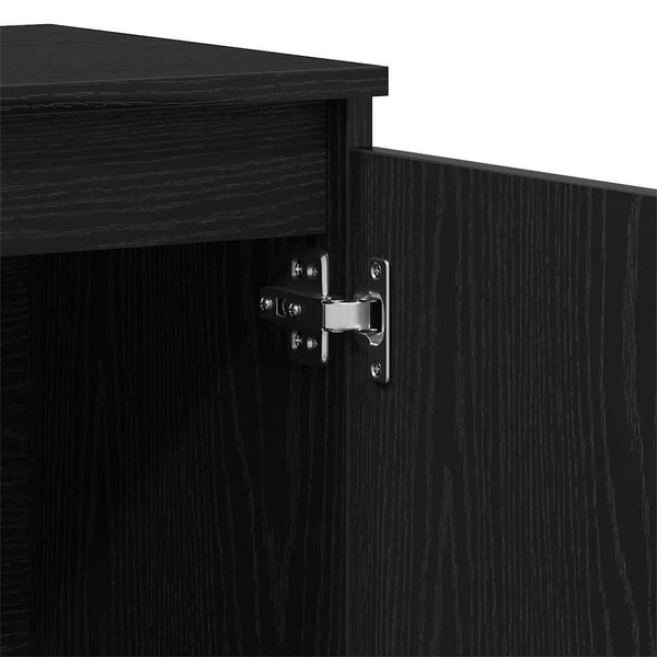 Schwarzes Sideboard mit Schubladen 102 cm