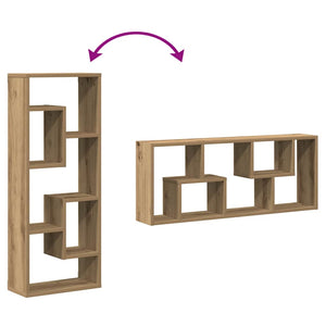 Wandregal Artisan Eiche 36x16x90 cm