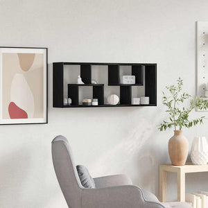 Wandregal Schwarze Eiche 36x16x90 cm