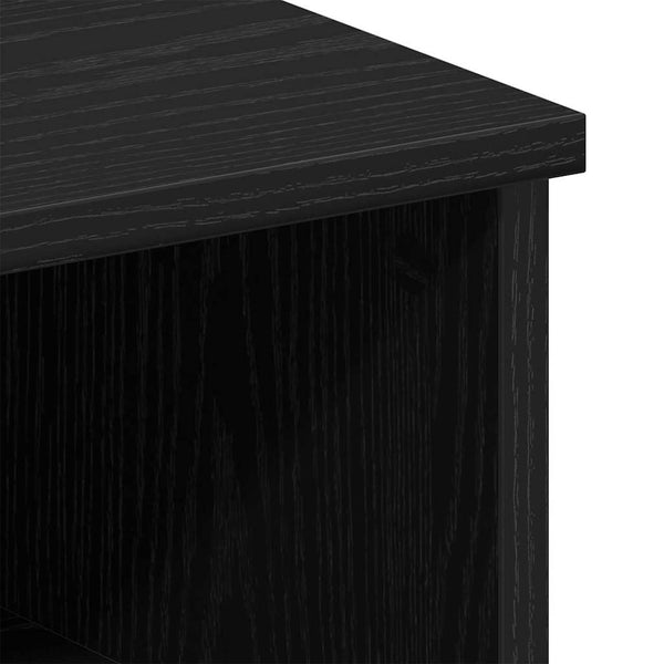 Nachttisch Schwarz Eichenoptik 50x32x60cm