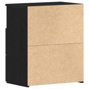 Nachttisch Schwarz Eichenoptik 50x32x60cm