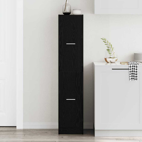 Apothekerschrank Schwarze Eiche 144,5cm