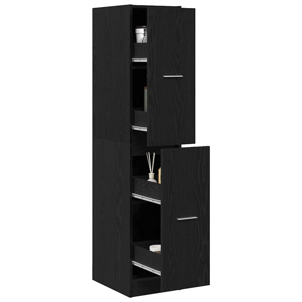 Apothekerschrank Schwarze Eiche 144,5cm