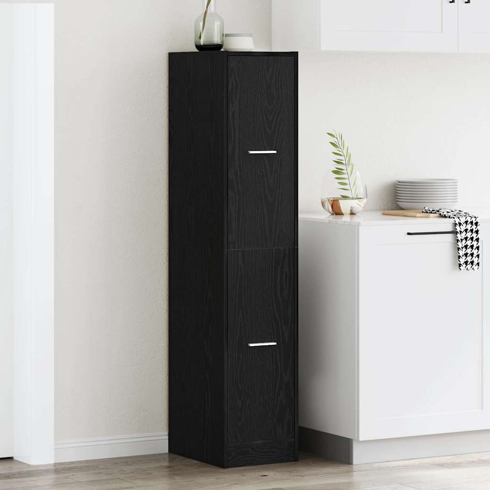 Apothekerschrank Schwarze Eiche 144,5cm