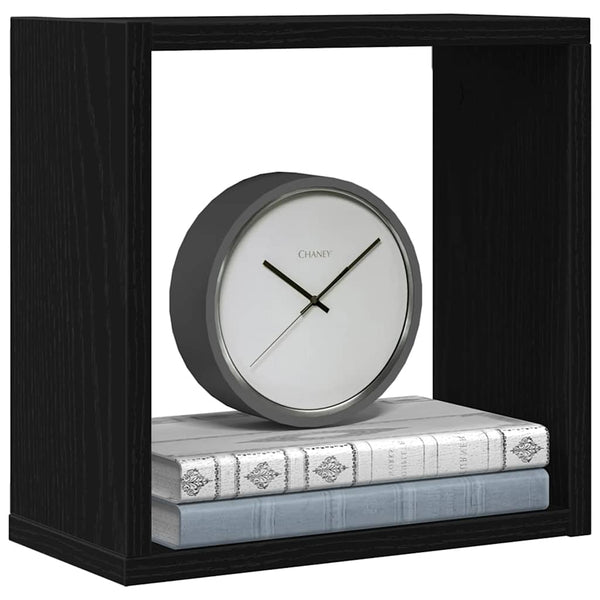 Würfel Wandregale, 4er Set, Eichen-Optik