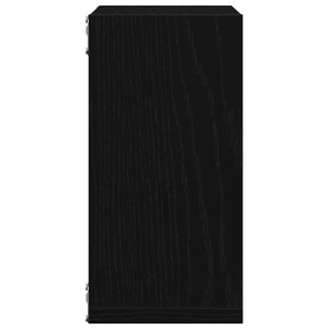 Würfel Wandregale 6er Set Schwarz Eiche