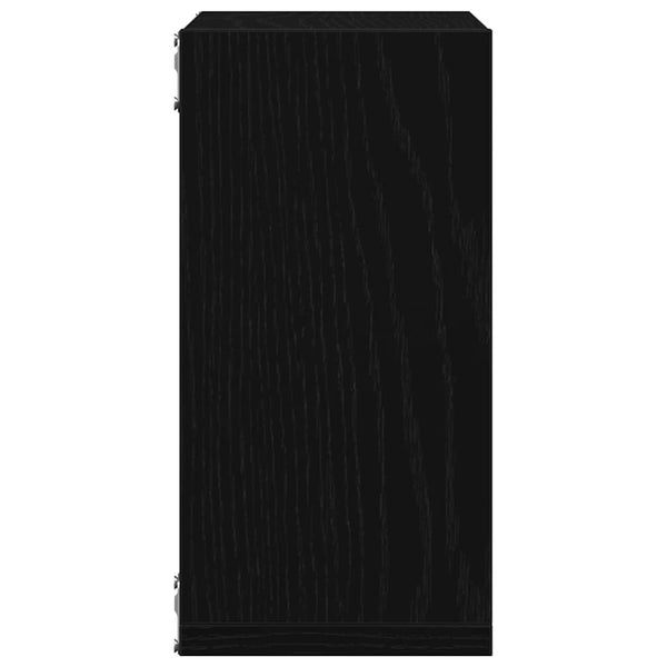 Würfel Wandregale 6er Set Schwarz Eiche