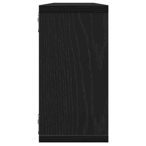 Würfelregale Schwarz Eichen-Optik, 2er Set