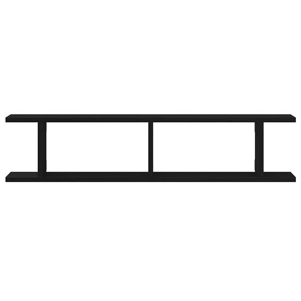 Wandregale 2er Set, Schwarz Eiche, 90cm