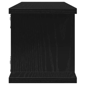 Wandregale 2er Set, Schwarz Eiche, 90cm