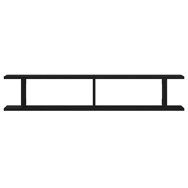 Wandregale 2er Set Schwarz Eiche 105cm