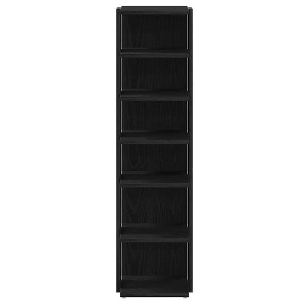Schuhschrank Schwarz Eiche 25x27x102 cm