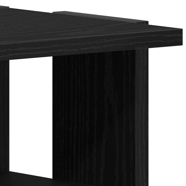 Schuhschrank 2er Set, Eichen-Optik Schwarz