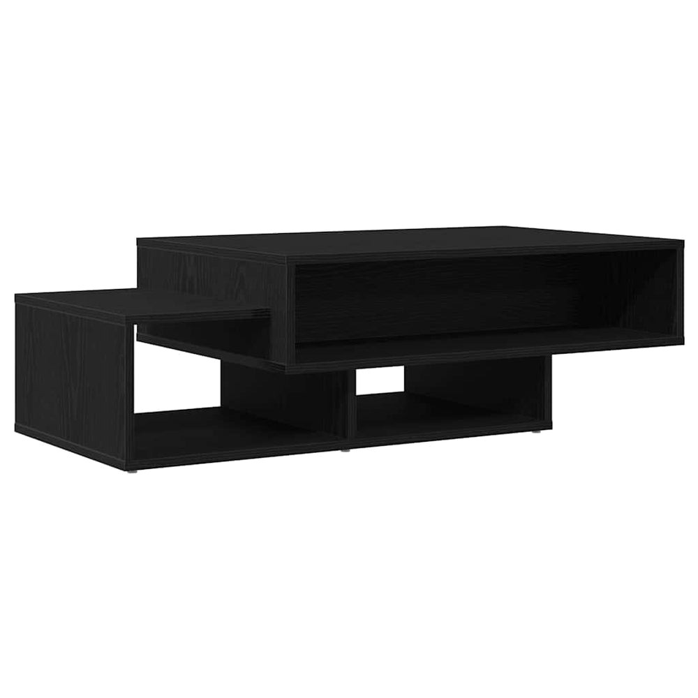 Schwarzer Couchtisch Eichenoptik 105 cm