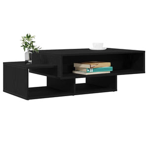 Schwarzer Couchtisch Eichenoptik 105 cm
