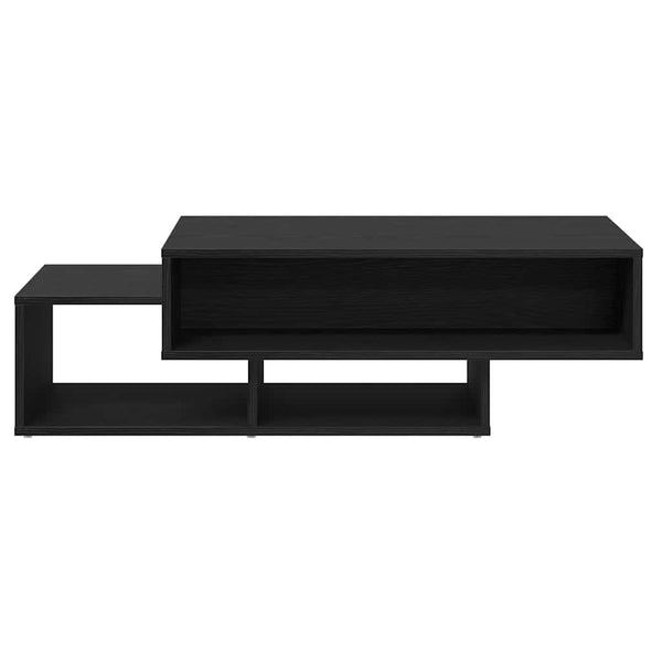 Schwarzer Couchtisch Eichenoptik 105 cm