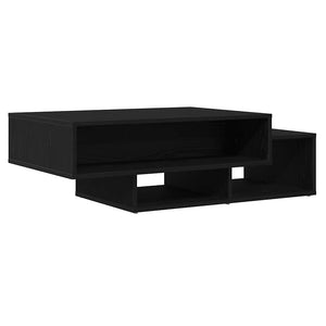 Schwarzer Couchtisch Eichenoptik 105 cm