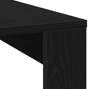Schwarzer Couchtisch Eichenoptik 100x100 cm