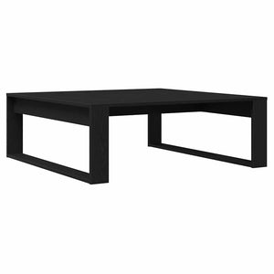 Schwarzer Couchtisch Eichenoptik 100x100 cm